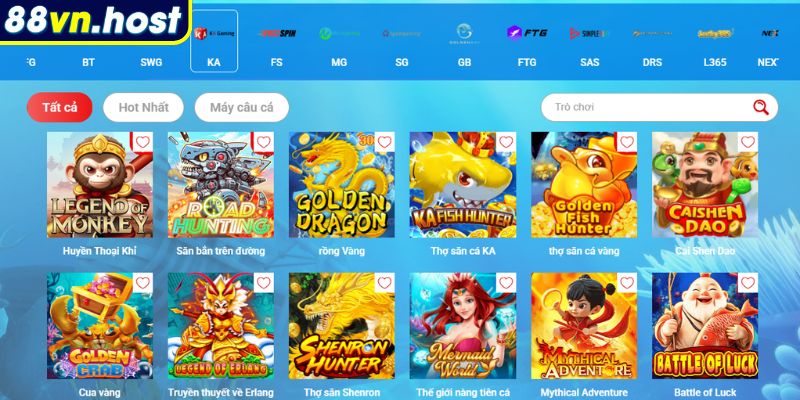 Bắn Cá KA – Trải Nghiệm Đỉnh Cao Tại Sảnh Game 88VN 1 Giới thiệu về sảnh bắn cá KA