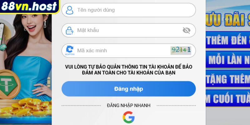Đăng nhập tài khoản chính
